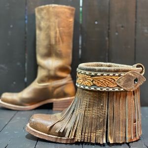 SOLD Size 9.5 Upcycled Boot, originally a Frye boot